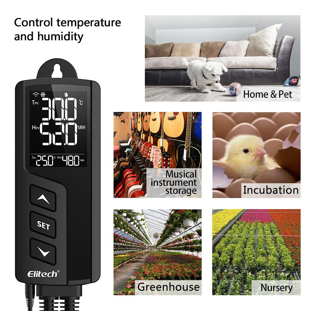 Digital Temperature And Humidity Controller Thermostat - eucatech Store