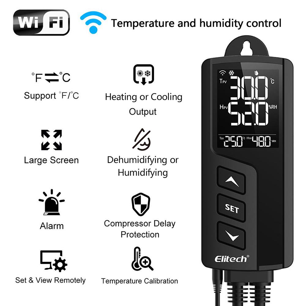 Digital Temperature And Humidity Controller Thermostat - eucatech Store
