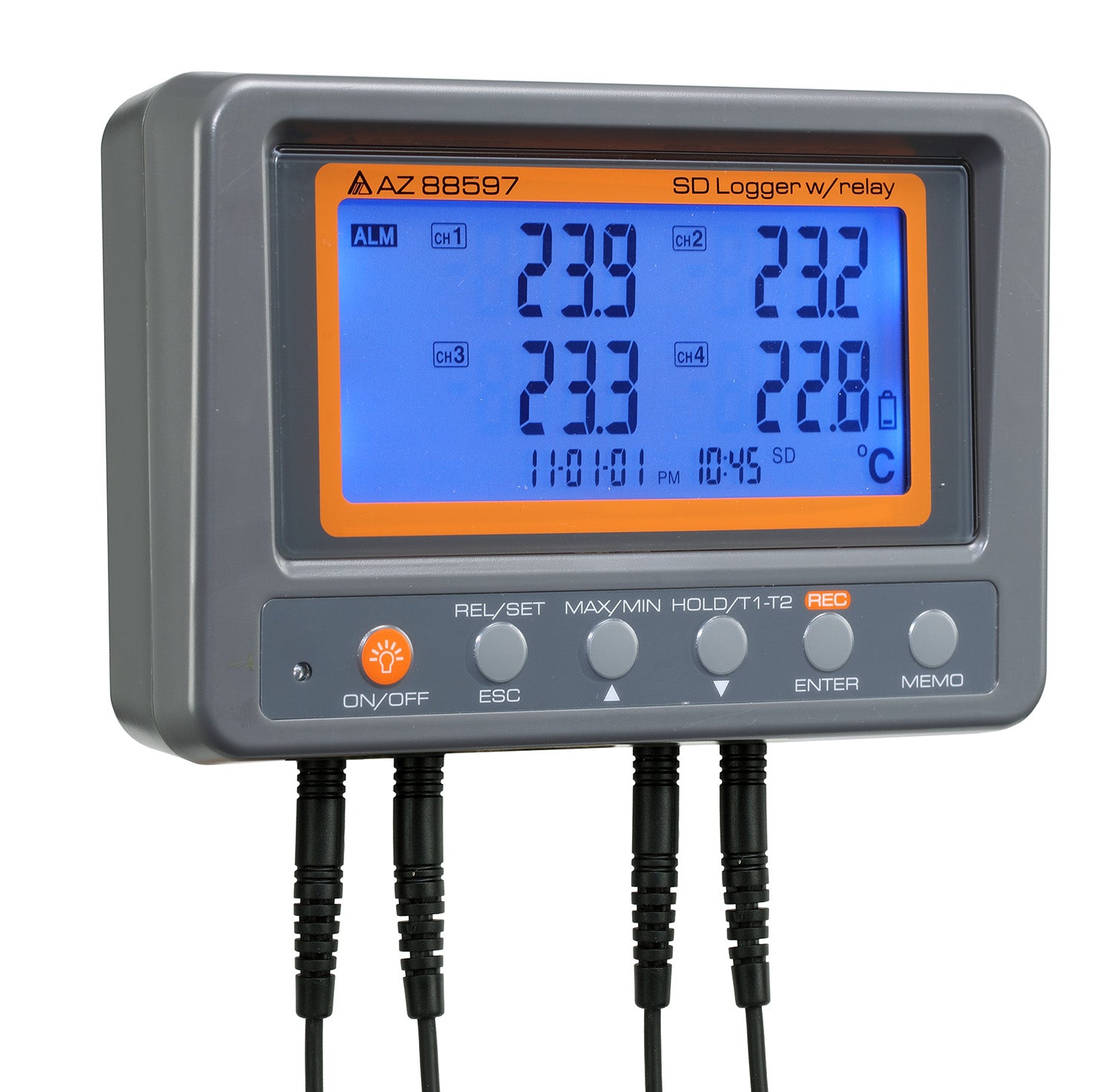 4 Channel Thermistor Recorder with Relay - eucatech Store