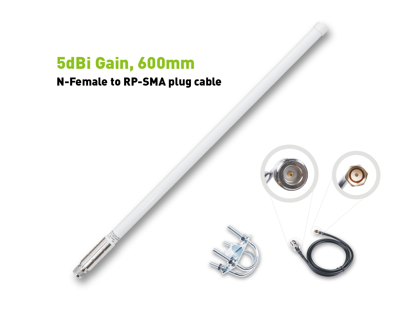 8 dBi LoRa Fiberglass Antenna - eucatech Store
