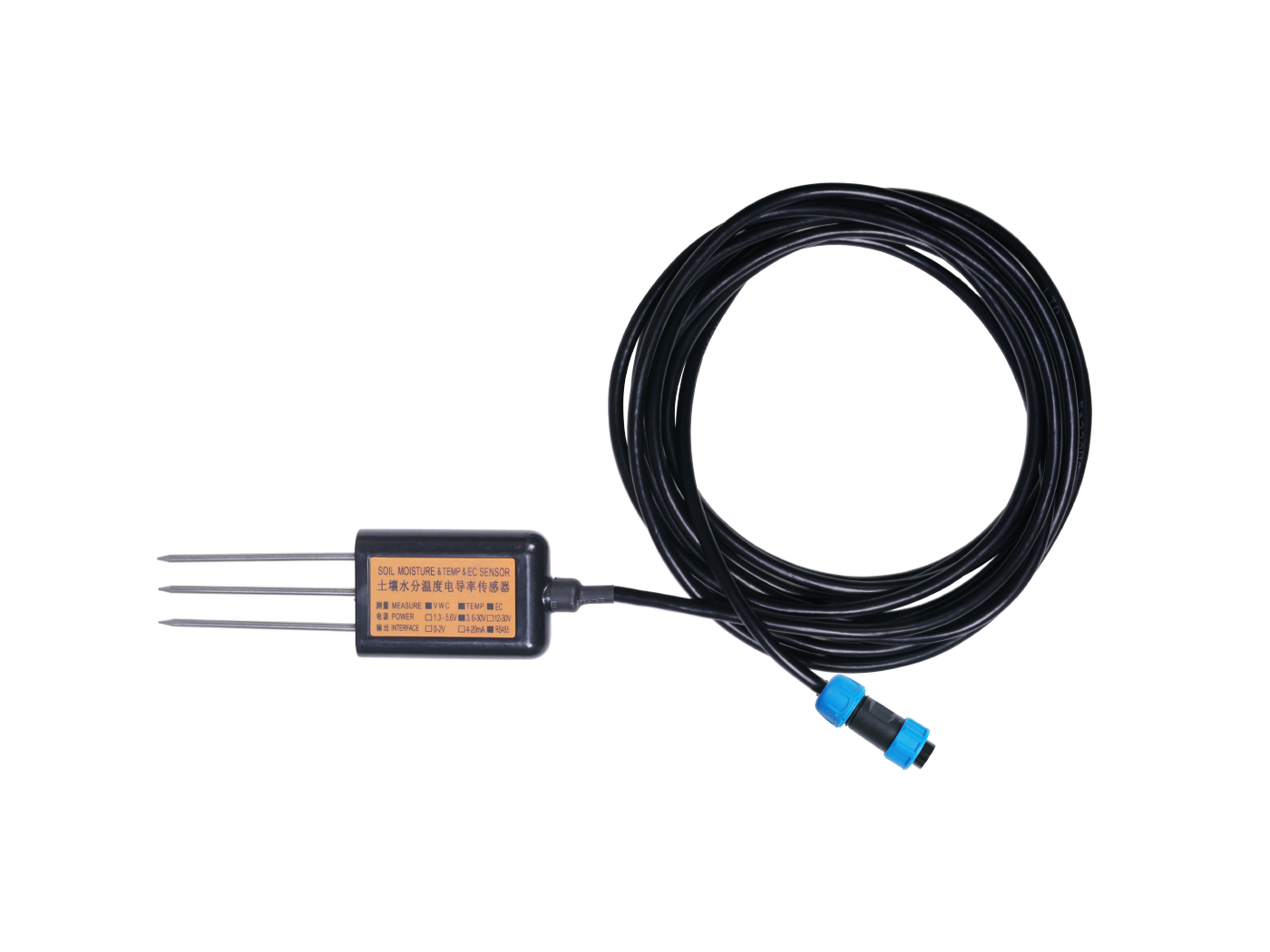 RS485 MODBUS-RTU Soil Moisture/Temp/EC Sensor - eucatech Store