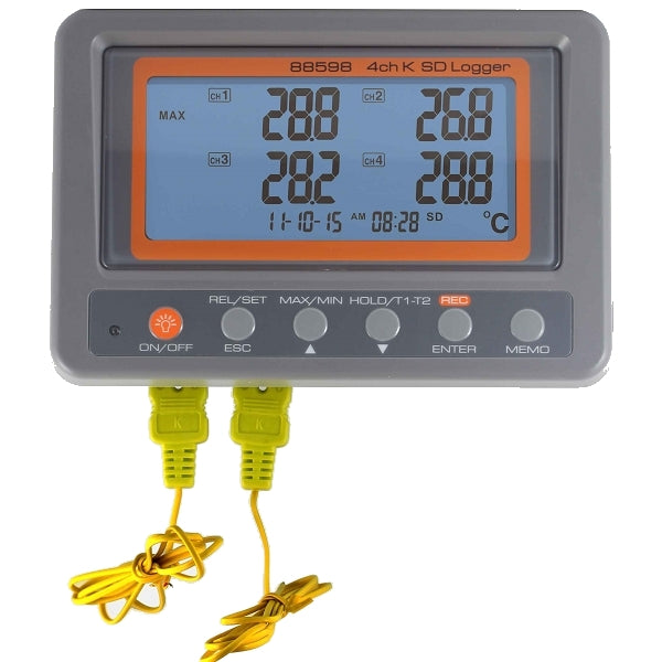 4-Channel Type K Thermocouple Data Logger - eucatech Store