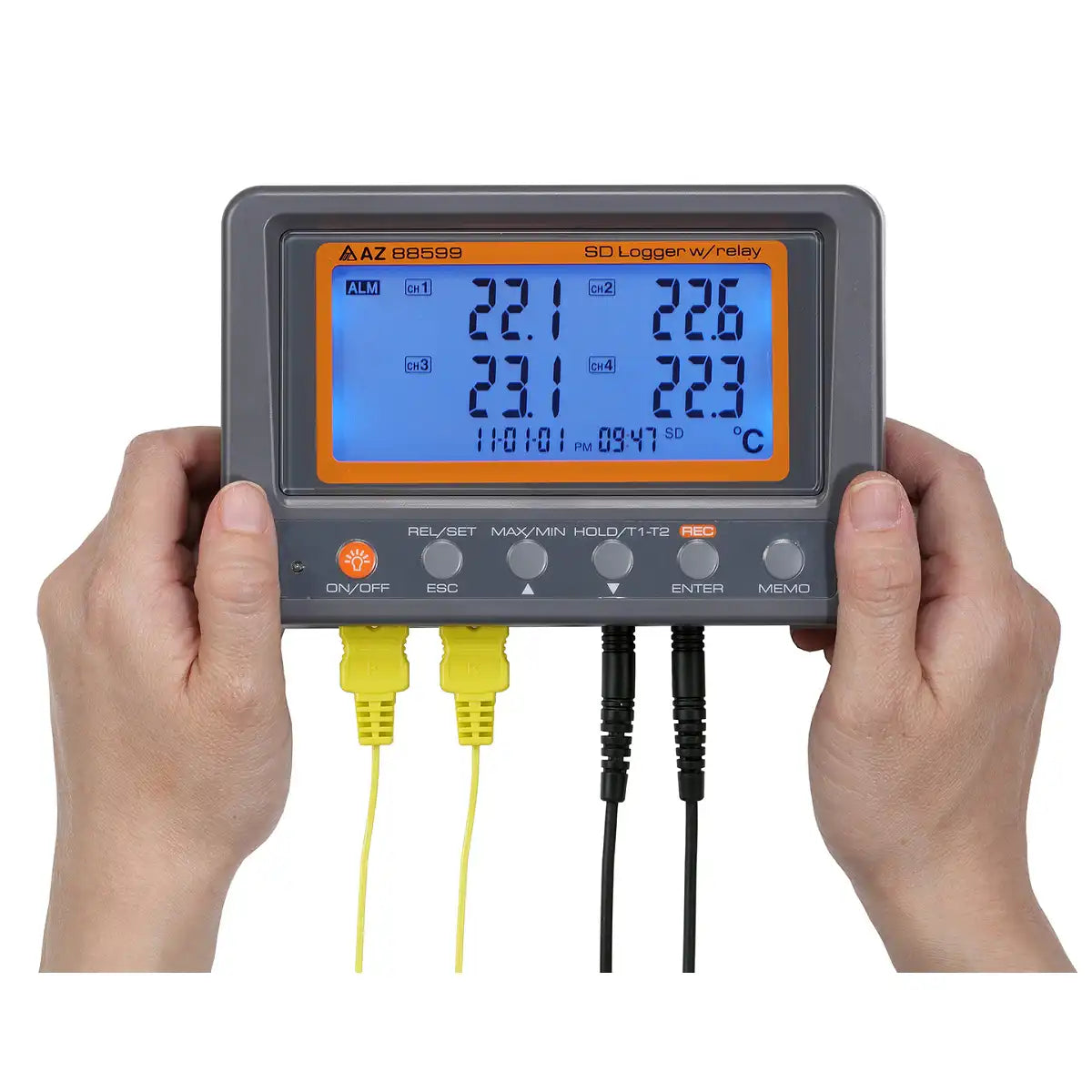 4-Channel Type K-Thermocouple SD-Card Data Logger w/Relay - eucatech Store