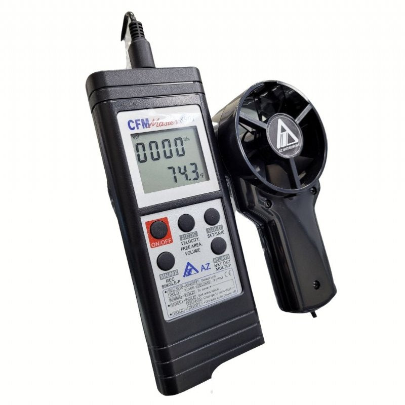 Remote fan Air Flow anemometer