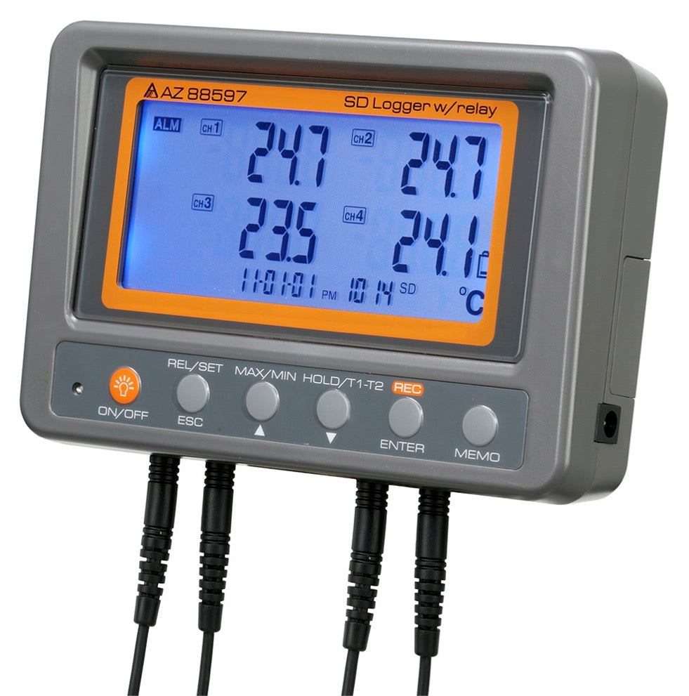 4 Channel Thermistor Recorder with Relay