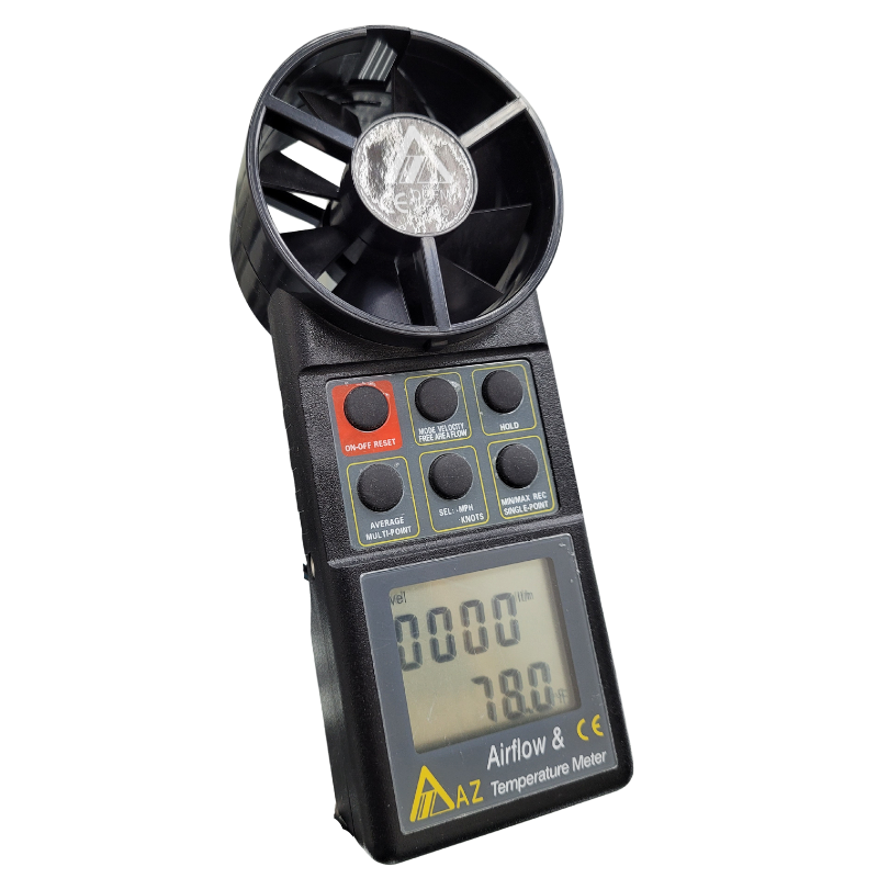Integrated Fan Air Flow Anemometer